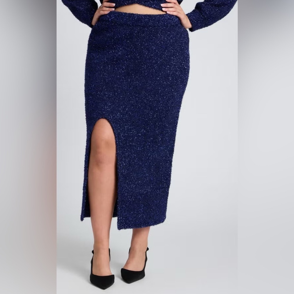 Eloquii Navy Blue Women's Skirt